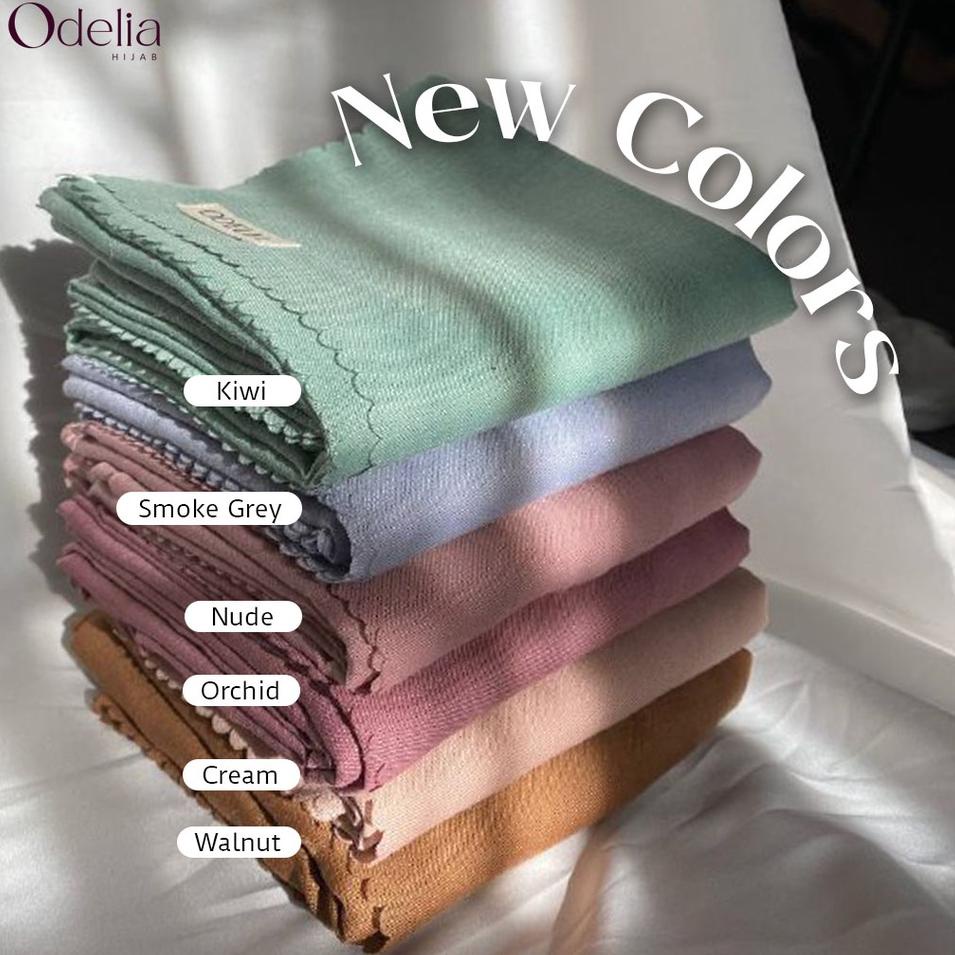 9.9 Top Seller ODELIA HIJAB VOAL SEGI EMPAT (ELIAH VOAL PREMIUM)/ SQUARE HIJAB ANTI LETOY / KERUDUNG