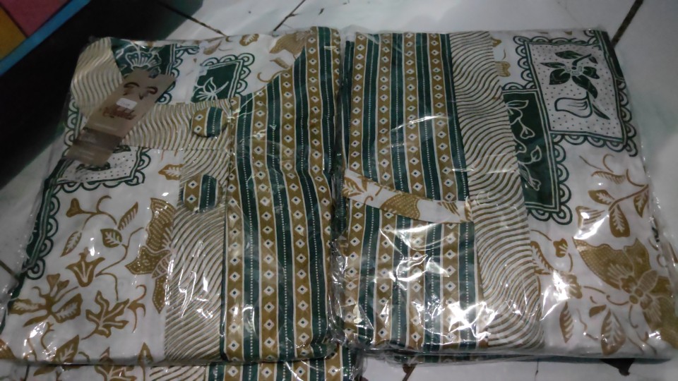 M-l-xl-xxl Batik Tunik Wanita Asj Sa Hrb026 Kenongo Pekalongan Sogan Tulis