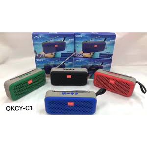 Speaker Bluetooth FM Radio Rechargeable Portable OKCY C1 Audio Tape Antenna Radio Mini Speaker