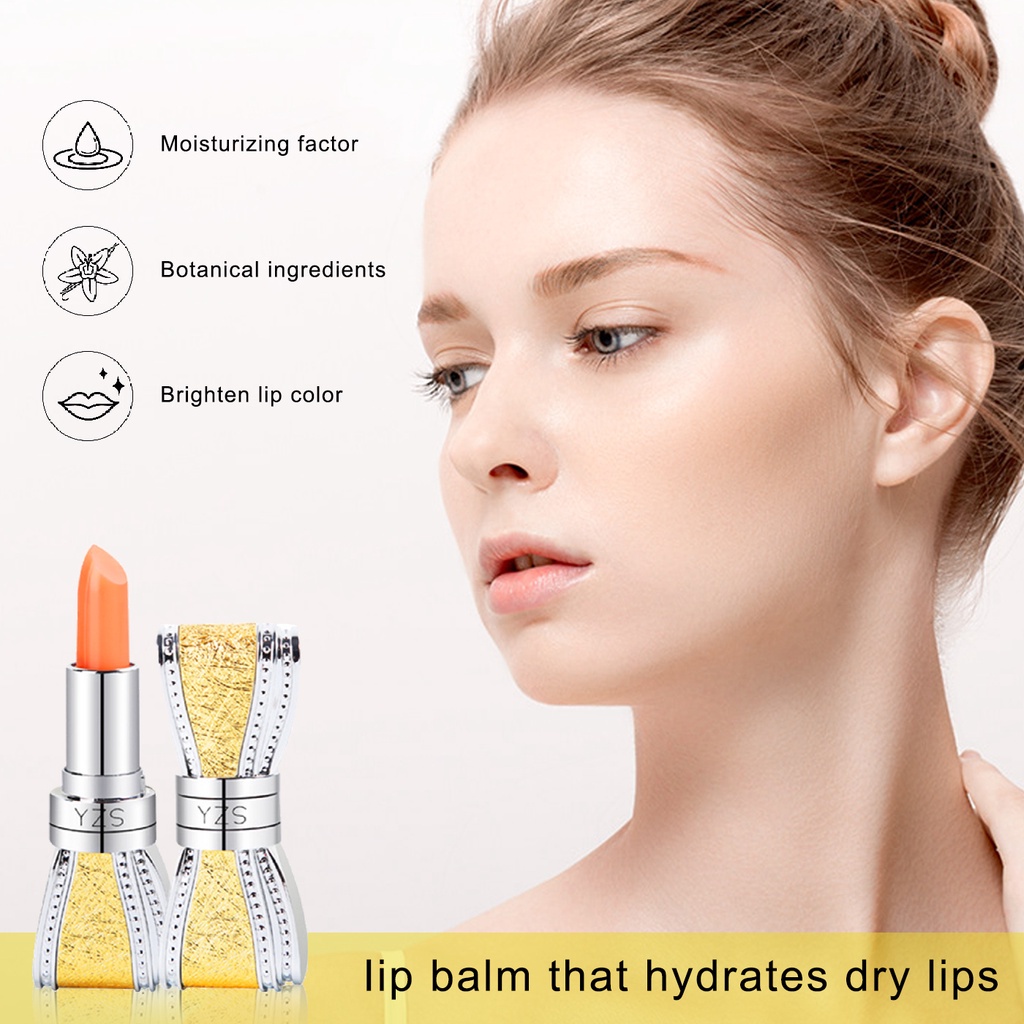 busur-simpul lipstik pengubah warna tahan lama pelembab wanita hamil seribu orang seribu warna karoten lip balm