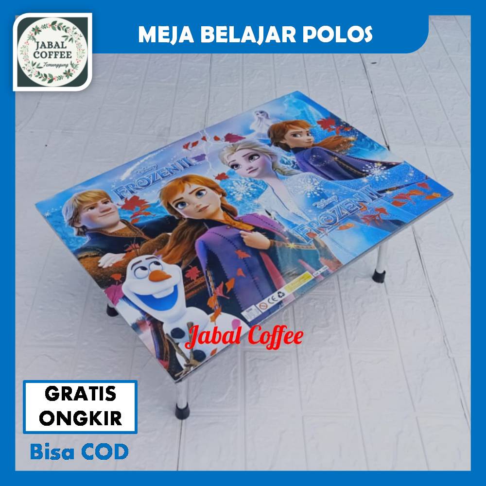 Meja Belajar Lipat Portable Minimalis / Meja Lipat Karakter / Meja Laptop Polos Lucu Menarik