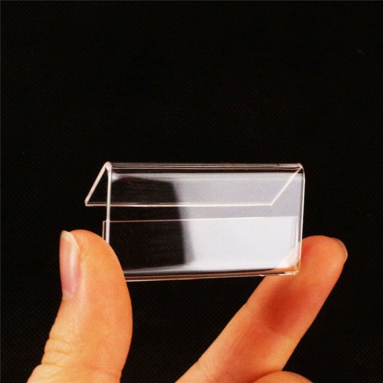 

PRICE TAG AKRILIK RAK STAND DISPLAY LABEL HARGA PRODUK UK 4 X 6 CM