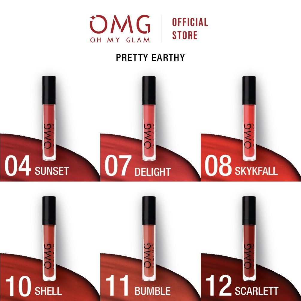 OMG Oh My Glam Matte Kiss Lip Cream BPOM