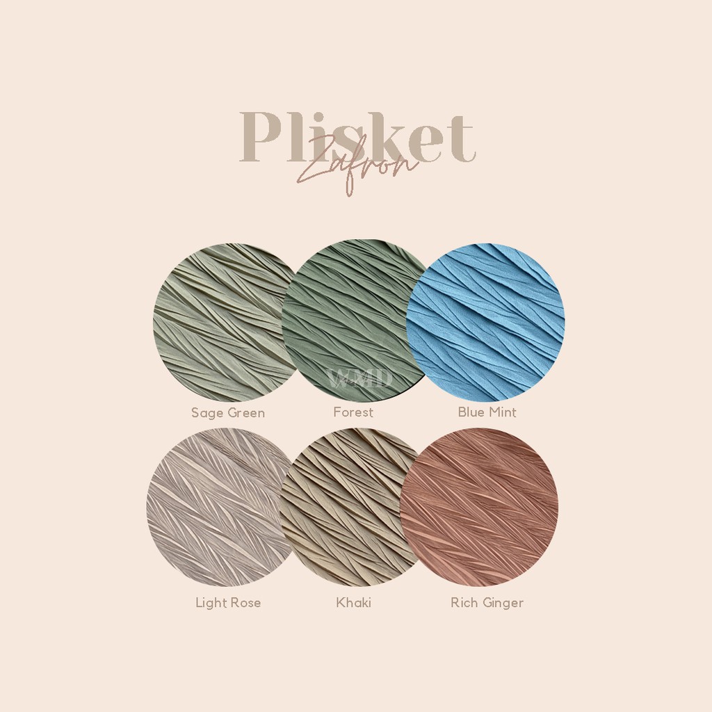 Pashmina Plisket Zafron Padi WMD Fashion-6