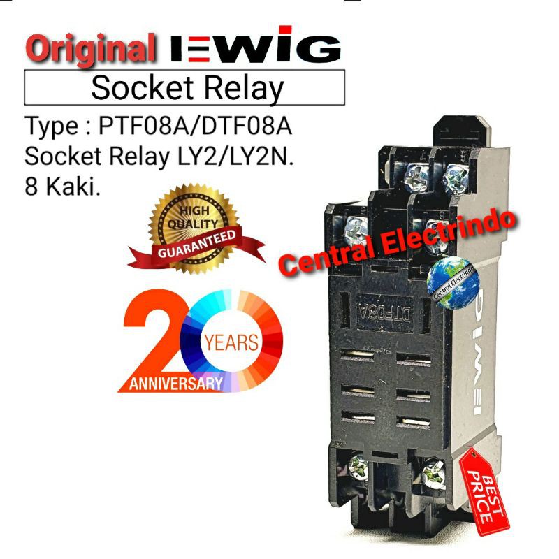 Socket Relay Ewig LY2/LY2N PTF 083A 8Pin