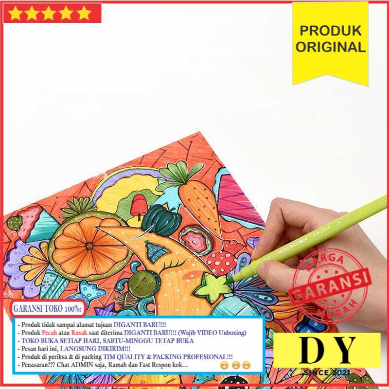 

GARANSI Water Color Pena Spidol Warna Dual Head Marker Pen 36 PCS - K1037 Baru Murah