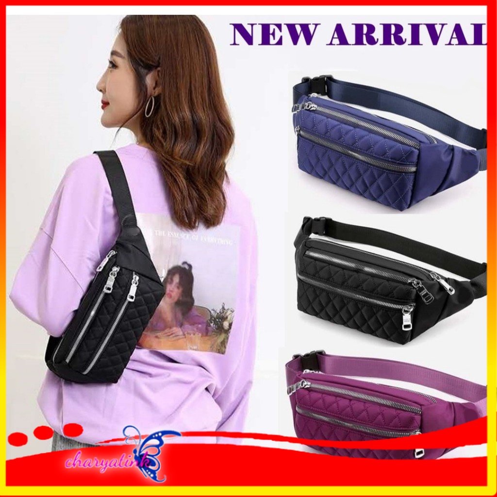 Charyatink - [Bayar Di Tempat Promo!!!] - Tas Waistbag Pria dan wanita Fashion Elegant