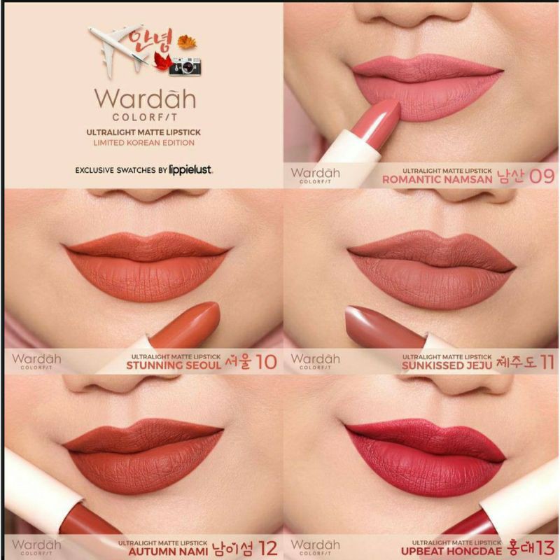 WARDAH ULTRALIGHT MATTE LIPSTIK KOREAN STYLE