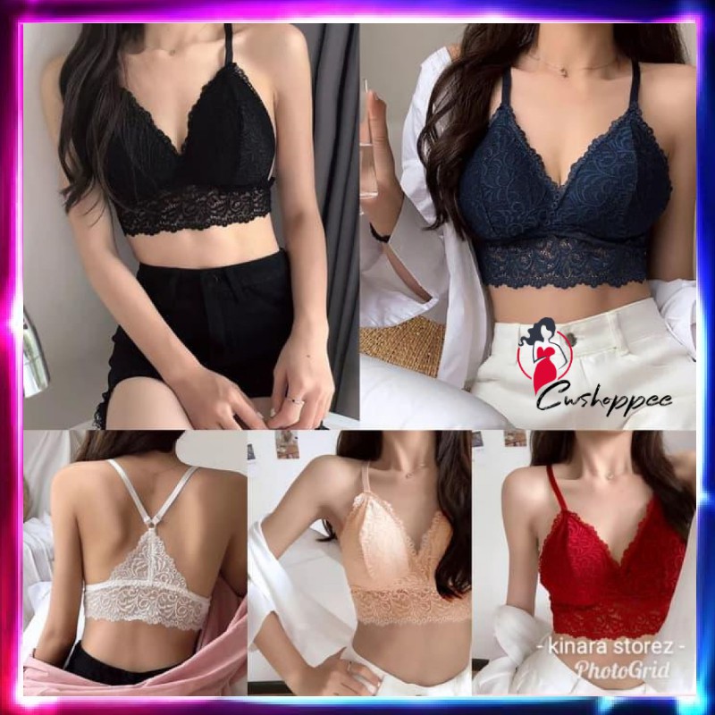 Bra brokat Brukat / Bikini sexy / bralette Tali lace renda sexy transparant  / Bra Murah BH BRA BUSA