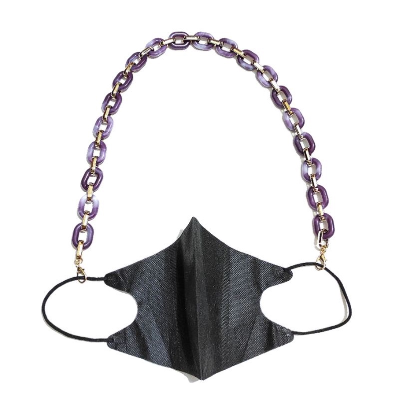 Kalung Masker Strap Mask Ayu Tingting Marmer Anti Karat Premium Marble Acrilic Chain Rantai Akrilik