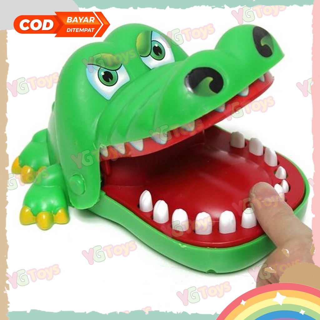 YGtoys Mainan Buaya Gigit Jari Crocodile Dentist Gigitan Buaya Mainan Keluarga Korea Seru Viral