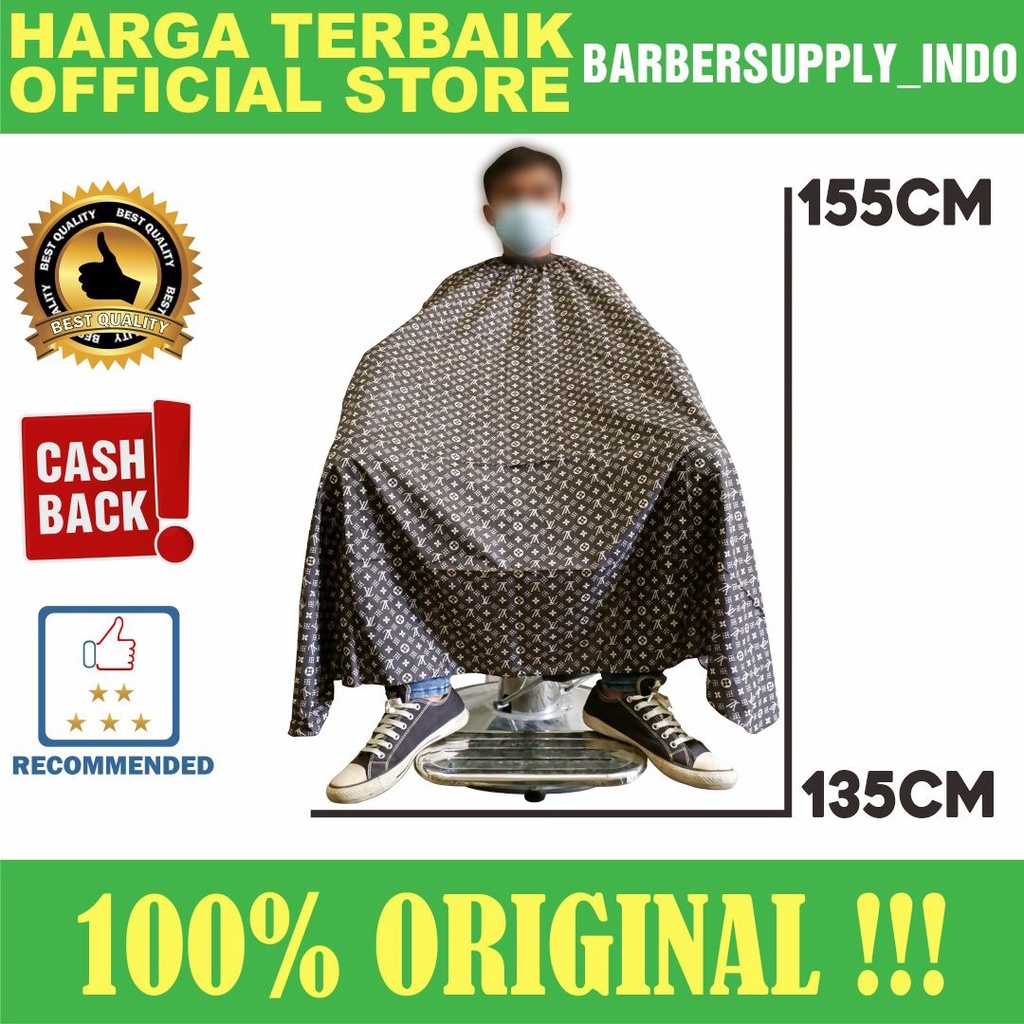 Kip Potong / Cape Barber motif LV Gold Kecil