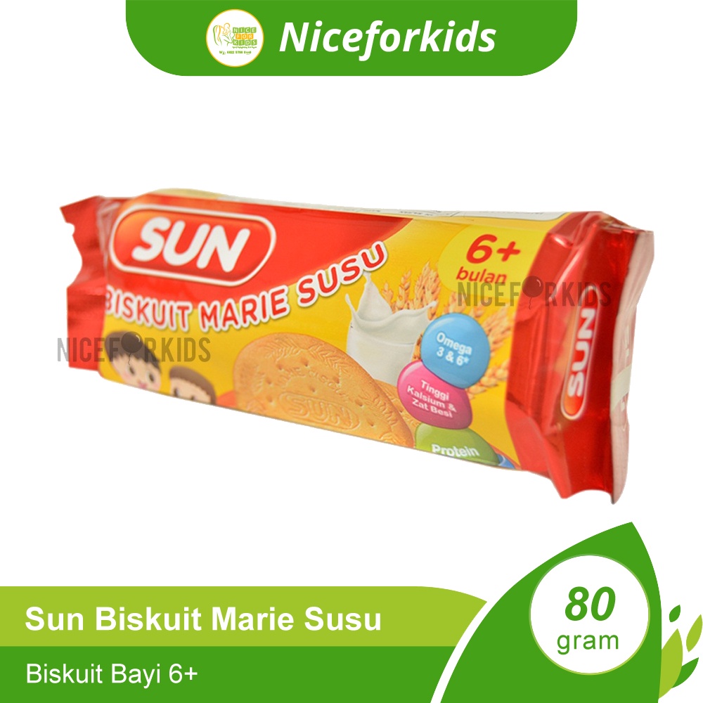 Sun BIskuit Marie Susu Usia 6 Bulan+ / Biskuit Cemilan Bayi