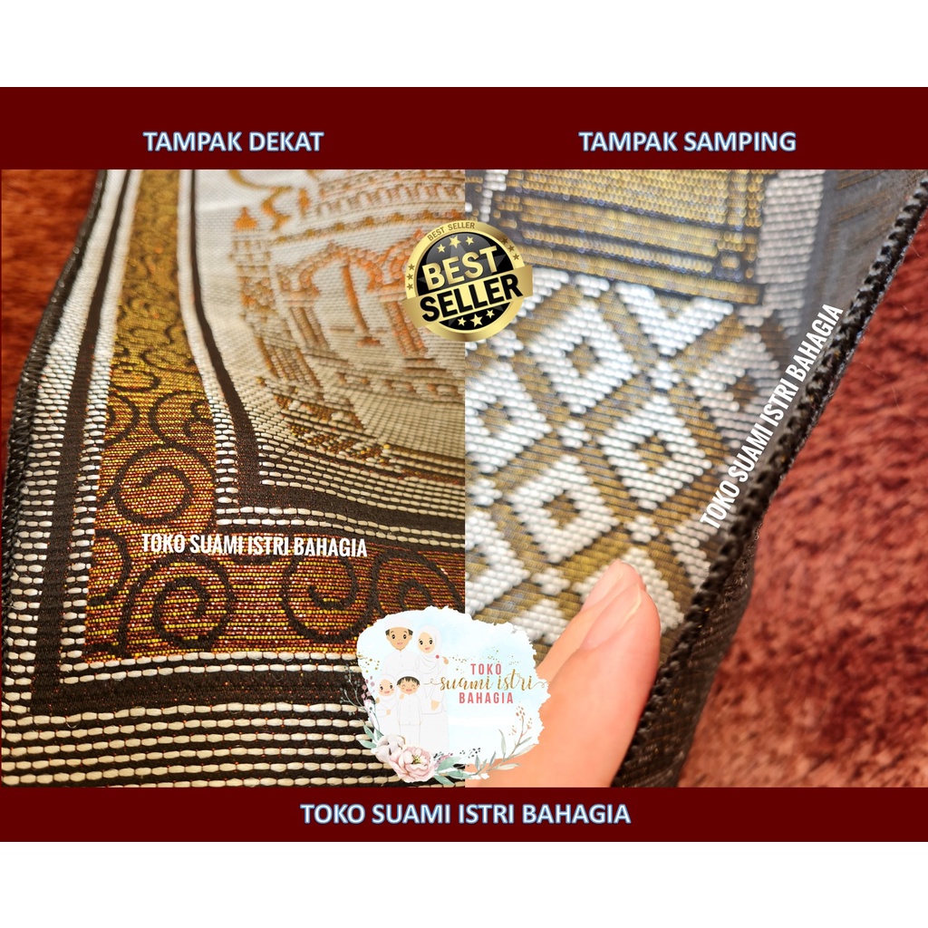 Sajadah Alshamia / Al Bahar Albahar Al Shamia 35 x 60 Cm Travel Travelling Kepala Muka Mini Anak Haji Tipis Souvenir Murah Albahar Al Bahar Alydrus Costa Alaydrus Tas