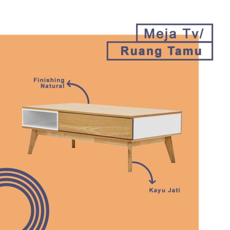 meja tv - meja ruang tamu - furniture minimalis