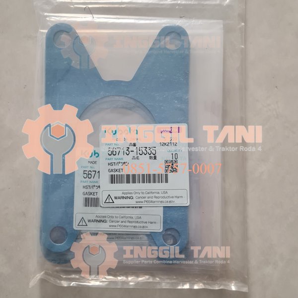 GENUINE PARTS KUBOTA PART GASKET HST KUBOTA COMBINE HARVESTER PN 56713-15335 TOP QUALITY
