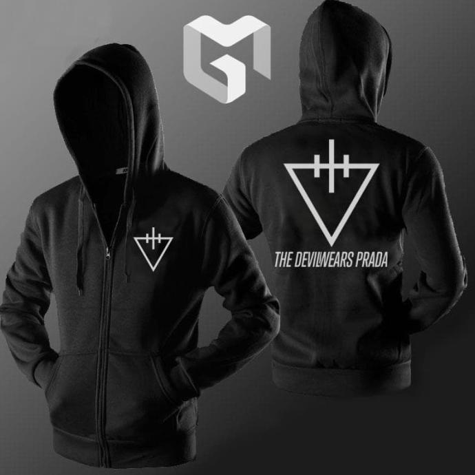 Jaket Hoodie Sweater Band The Devil Wears Prada Sweatshirt Zipper