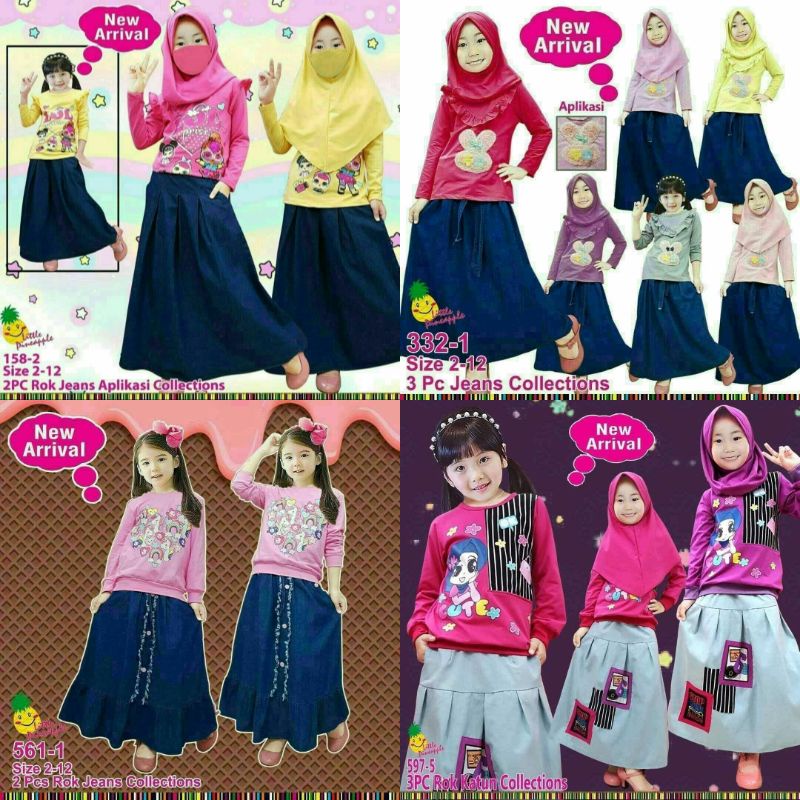 Setelan Rok little pineapple [2/5] Lp 158-2/332-1/561-1/597-5