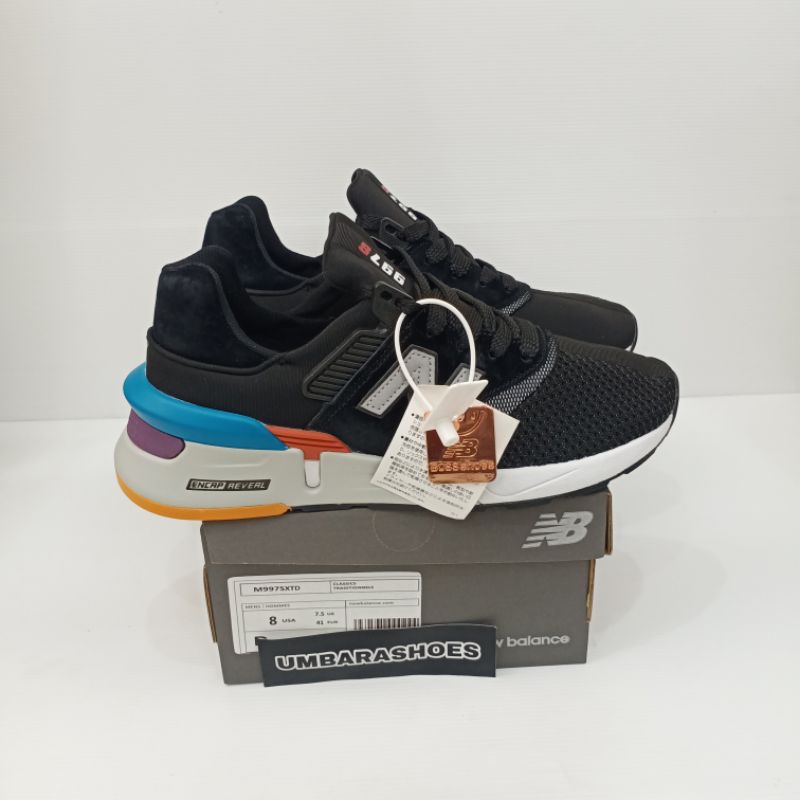 sepatu new balance 997 ms997s xtd black white original 36 44 100 bnib