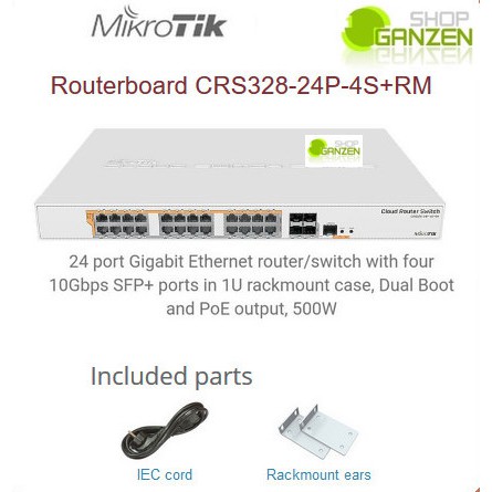 Mikrotik Routerboard CRS328-24P-4S+RM