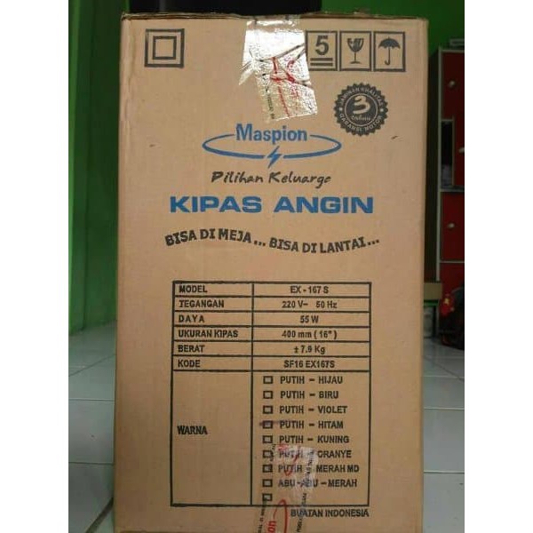 Kipas Angin Berdiri Maspion EX-167S [16 Inch] LINK KHUSUS EKSPEDISI