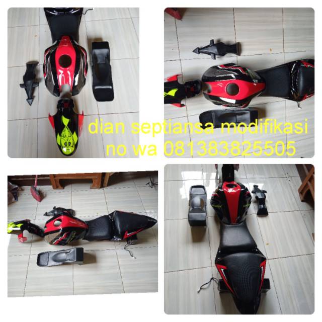 Bodi R25 plus cover tangki basic motor byson  vixion