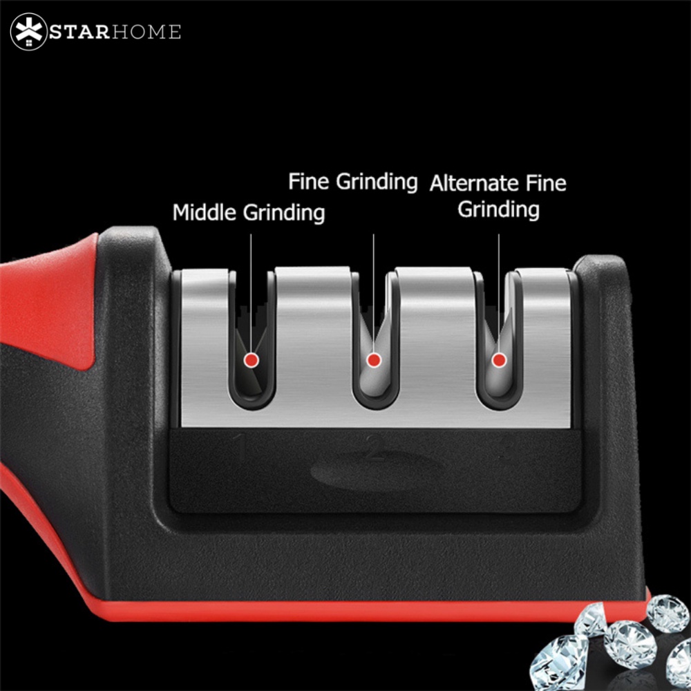 Alat Asahan Pisau StarHome Pengasah Pisau Dapur Gunting Knife Sharpener Knife Grinder