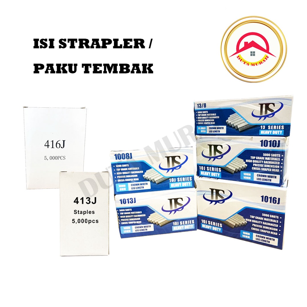 Isi Staples Tembak Angin 1016J / 16 MM ... Kwalitas Terbaik