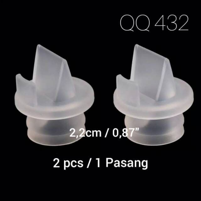 2PCS Duckbill Valve Katup Silicon Sparepart Pompa Asi Sondkoo Real Bubee