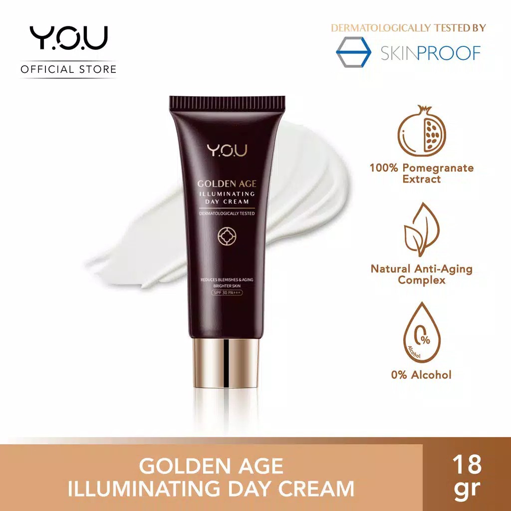 (CYBER) COD YOU Golden Age Illuminating Day Cream 18g [Total Radical Protection with SPF 30 PA+++]