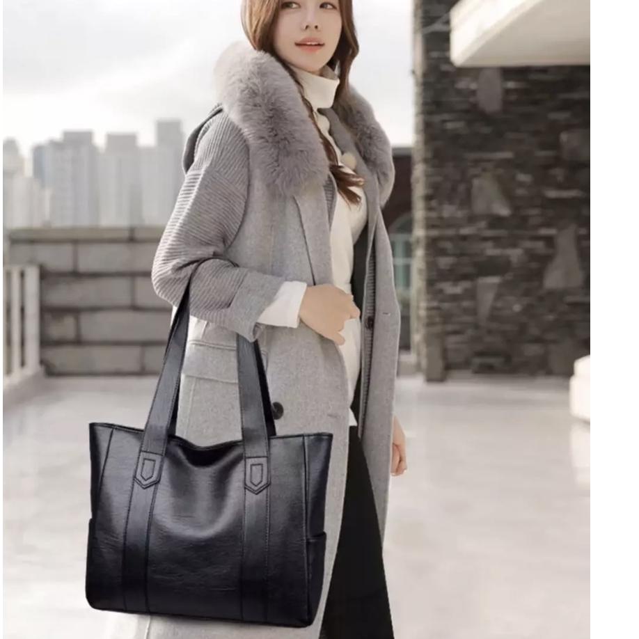 Terbagus.. Tas Tote bag Wanita Kulit Kapasitas Besar - Totebag Kulit - Tas Wanita - Tas Wanita Kekin