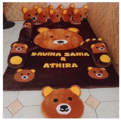 TERMURAH !!! Karpet Karakter Bulu Rasfur Full Set Tebal busa inoac 5 cm / Kasur Busa Inoac Bulu Rasfur Murah / Kasur Karpet Murah / Kasur Santai Bulu Rasfur Murah Tebal Busa 5 cm / Kasur Bulu / Karpet Bulu Tebal Murah Dan Ekonomis