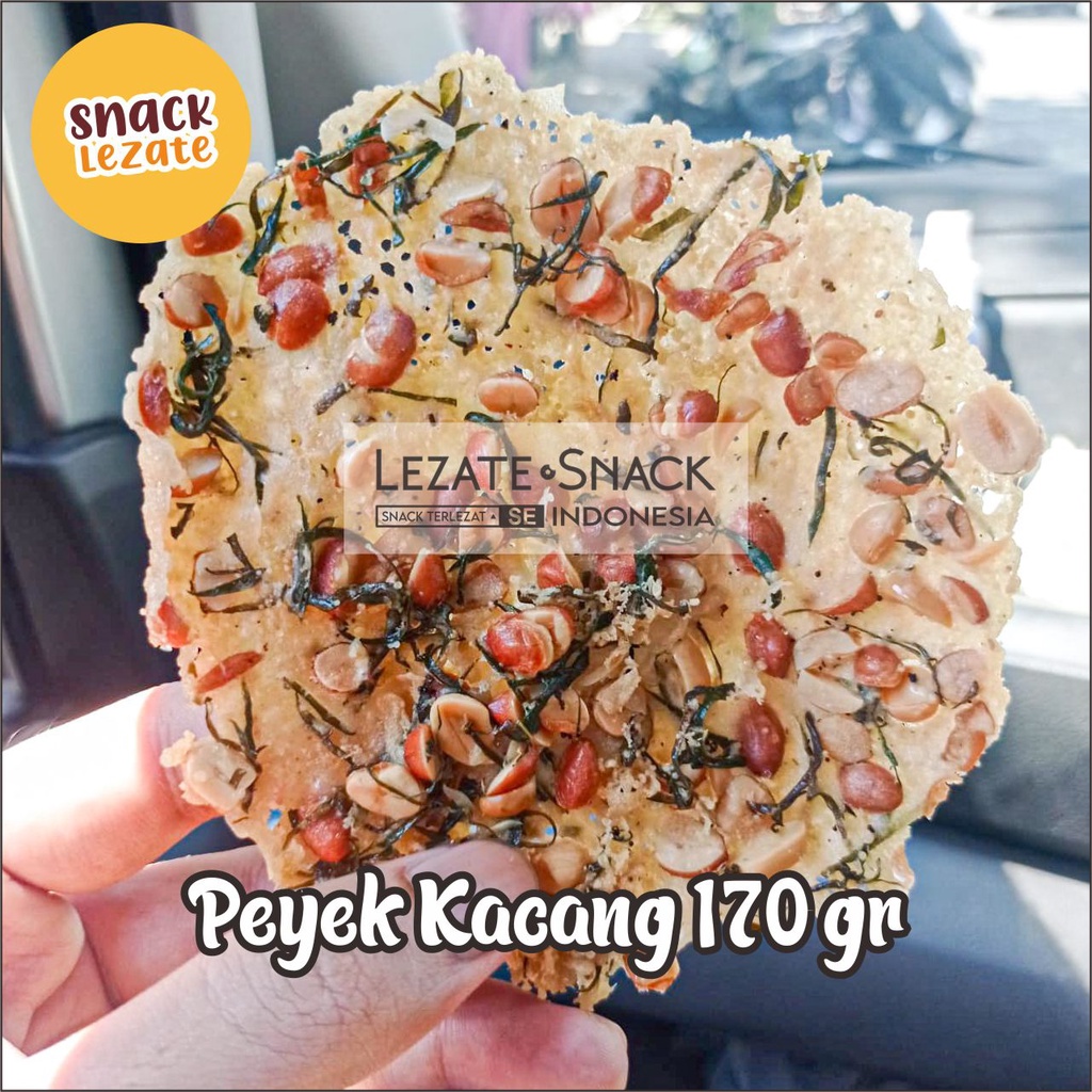 

Peyek Kacang Tanah 170gr Kualitas Super Enak Gurih Renyah / Rempeyek Kacang Peyek Mak Igun Rebon