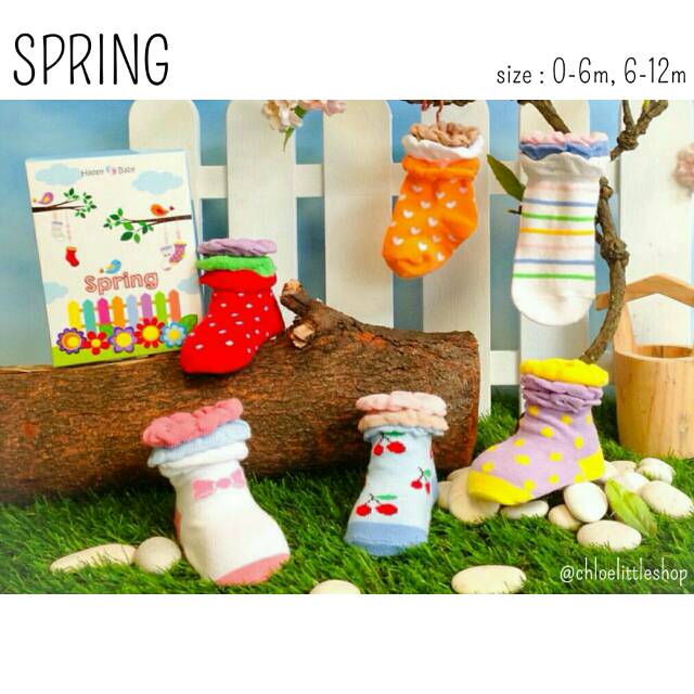 Happy Baby Socks size NB dan 6-12