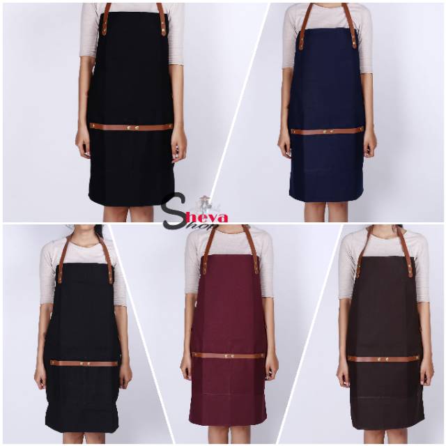 APRON CANVAS (with synthetic leather) / CELEMEK