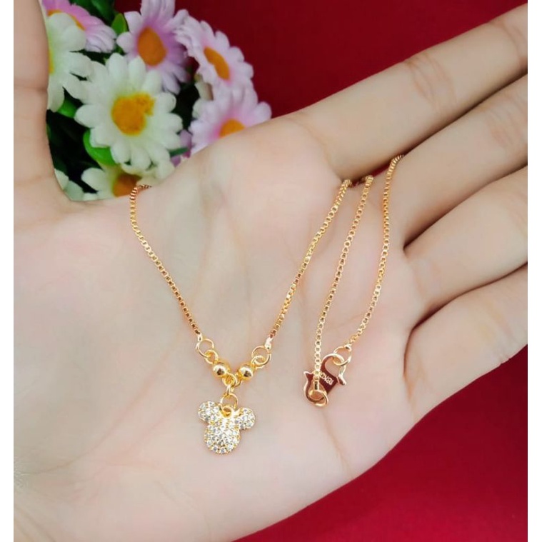 kalung anak anak koye cantik dan elegan emas muda