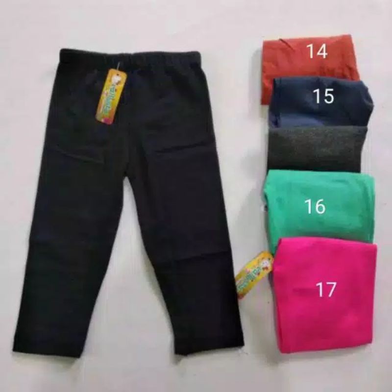 LEGGING anak CALLYSTA size XS, POLOS Usia 0-12 Bulan