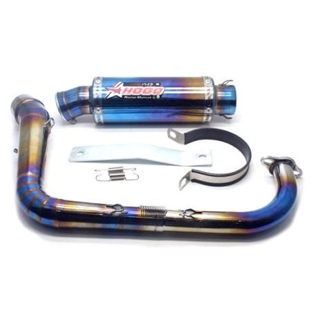 0934-KNALPOT HOGO GP FULL PELANGI STAINLESS - VARIO 150
