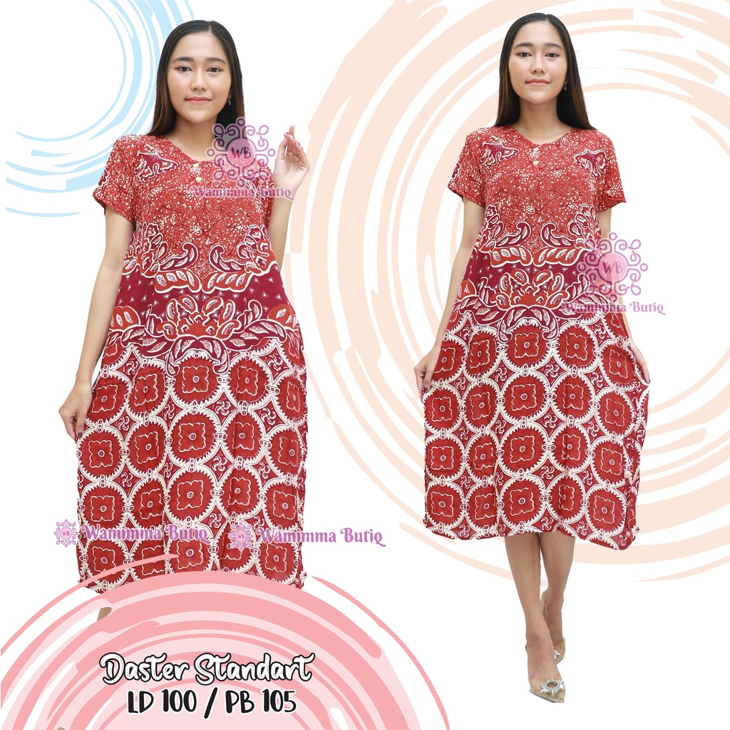 Daster Batik Murah Baju Tidur Batik Murah Adem Nyaman Daster Batik Pekalongan Daster Yukensi-Sizuka-Mp