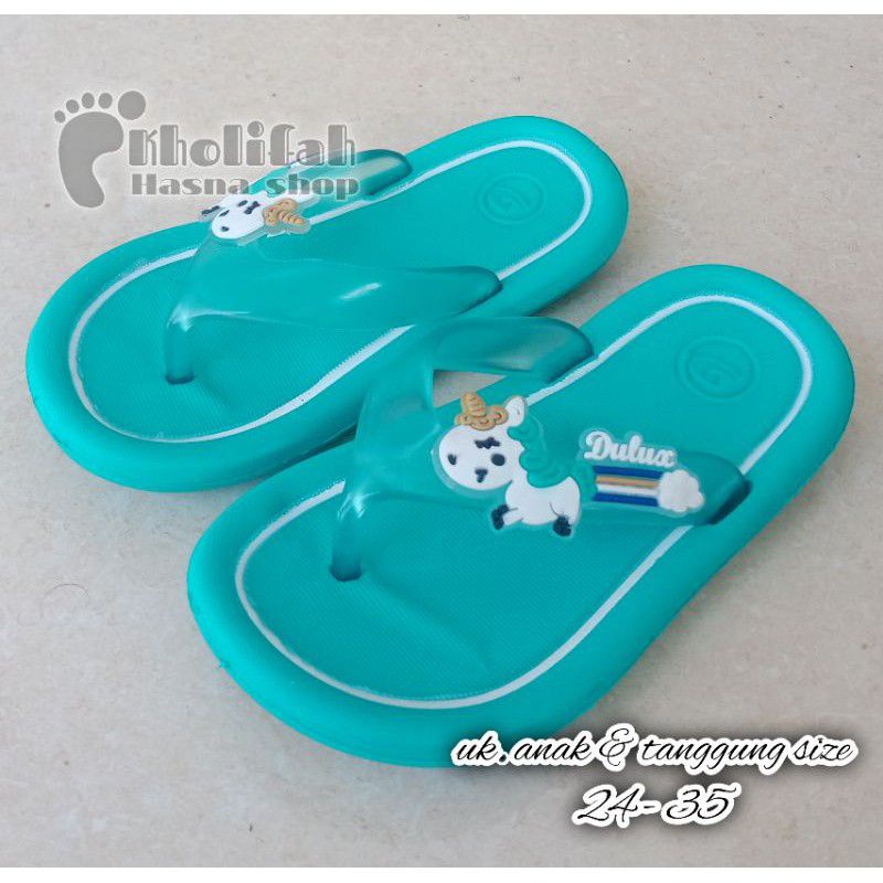 Sandal Jepit Unicorn Anak Perempuan 5-9thn Dulux 311c