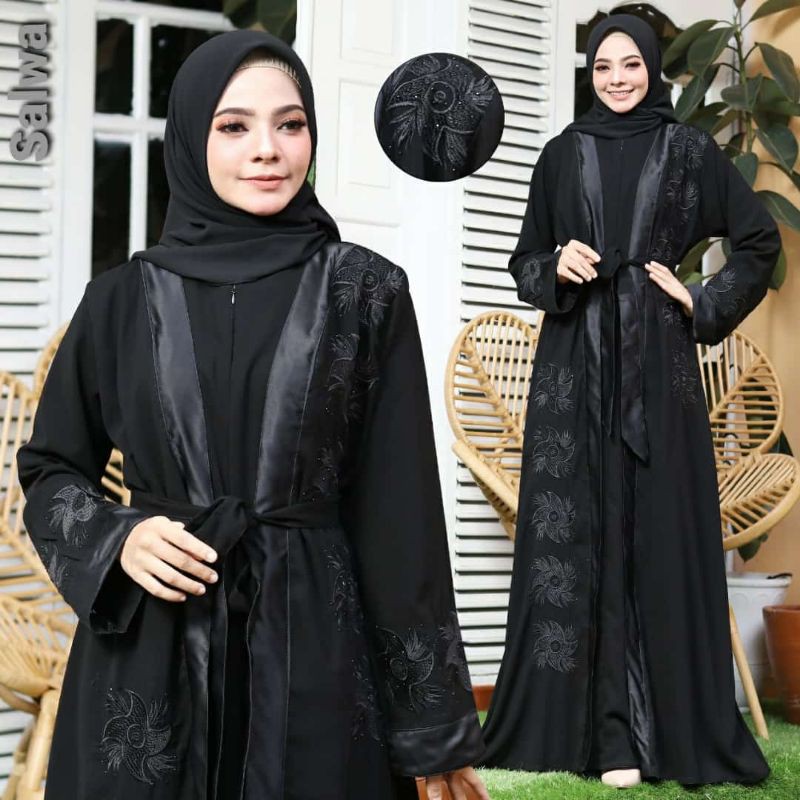 MUZA ABAYA HITAM SALWA (BUSUI)