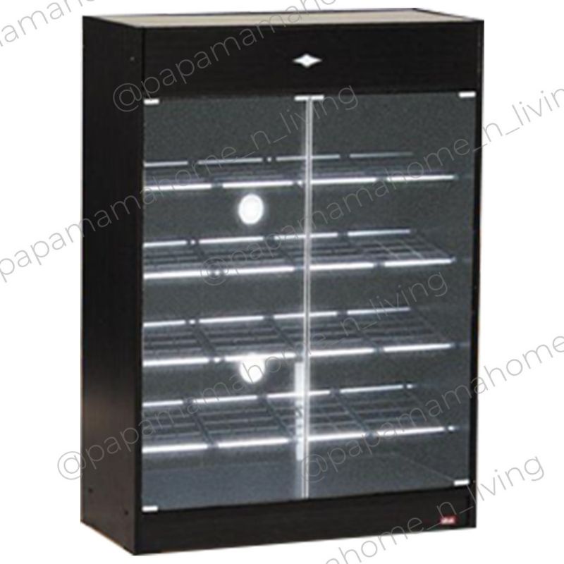 Lemari Sepatu 4 Tingkat - Rak Sepatu Murah -Lemari Pintu Kaca SR120 Medan