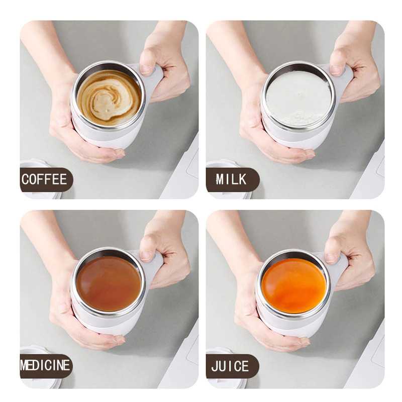 Gelas aduk otomatis / mug stirring 380 ml