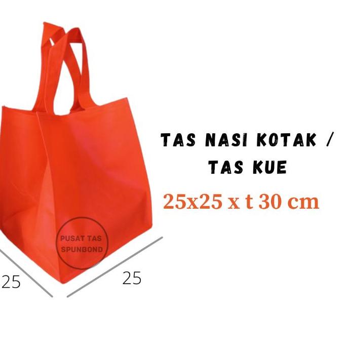 

☊ Tas Nasi Kotak - 1 Lusin | Tas Berkat | Tas Box Kue ➪