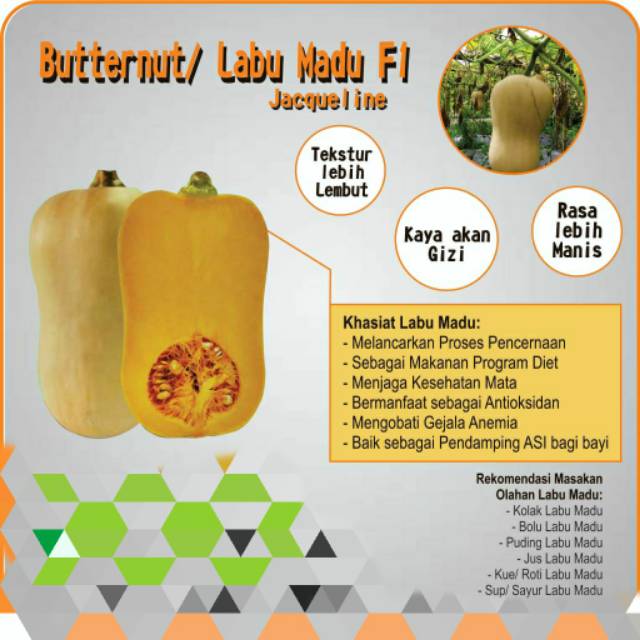 Labu Madu Butternut Squash Jacqueline Anik 1 2 Kg Indonesia