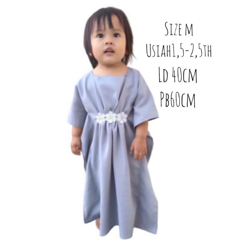 Kaftan Aisya / Kaftan Anak / Kaftan Baby / Kaftan Bordir Anak / Gamis Anak