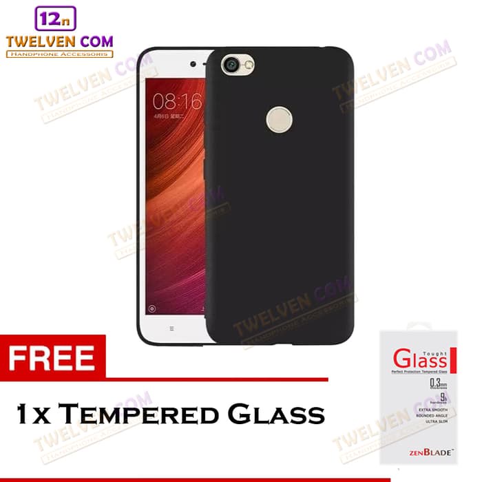 [FLASH SALE] Case Slim Matte Softcase Xiaomi Redmi Note 5a Prime - Free Tempered Glass