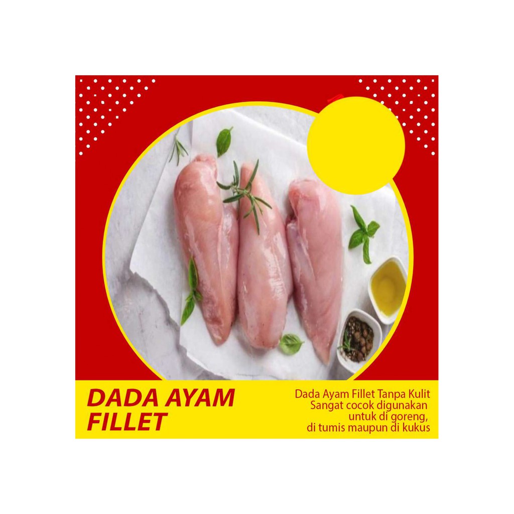 

DADA AYAM / CHICKEN FILLET - 1000 GRAM