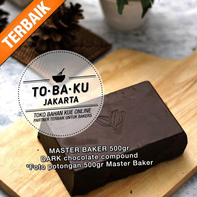 

ENAK Cokelat Tulip Master Baker Dark Chocolate Compound Coklat Batang 500gr TERLEZAT