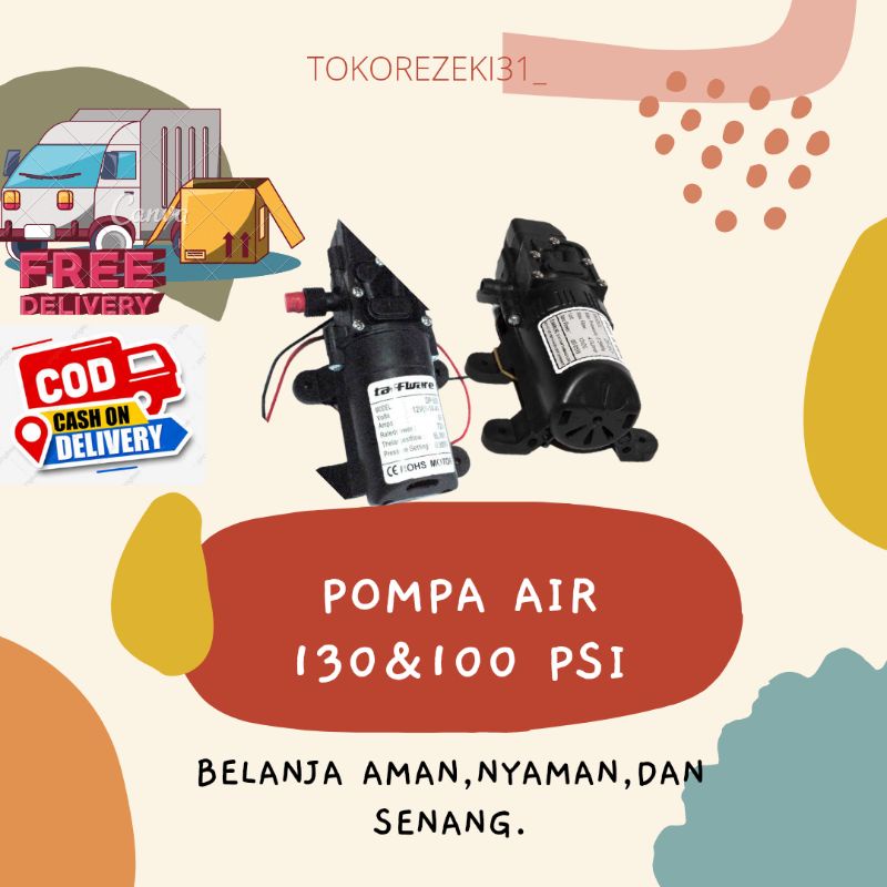 Pompa Air Taffware 130 Psi & 100 Psi Dc 12V